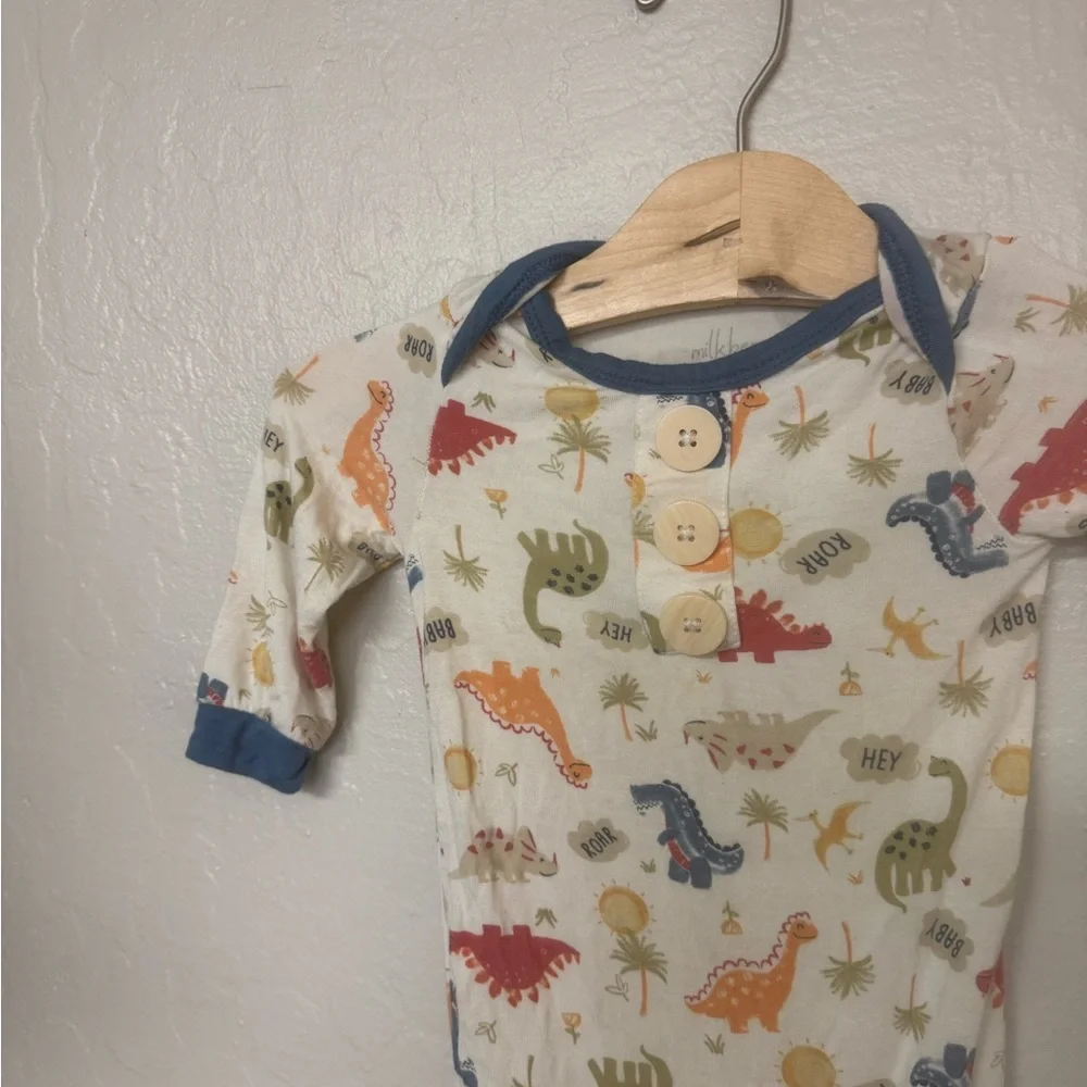 $14 ADD ON milkberry bamboo henley romper 3-6M Zara‎ Janie and Jack Baby Gap